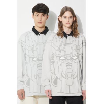 Levi's hanorac de bumbac Levi's® x Gundam SEED culoarea gri, modelator, A7414.0000