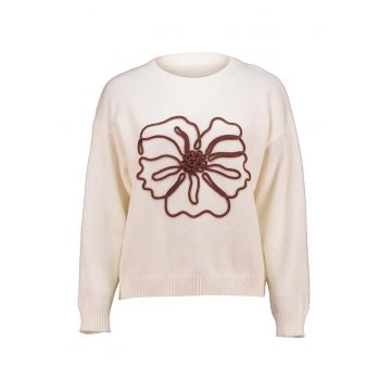 Bluza de trening cu aplicatie florala