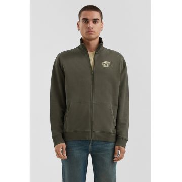 Bluza de trening cu fermoar si buzunare