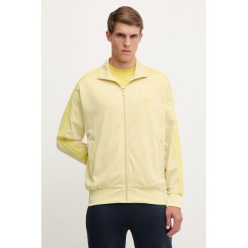 adidas Originals bluză Firebird culoarea galben, cu imprimeu, JP2546