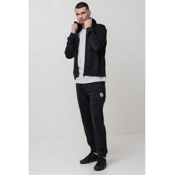 Bluza de trening cu fermoar si detaliu logo Retro
