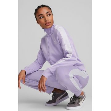 Bluza sport cu fermoar si maneci raglan Iconic T7 TR