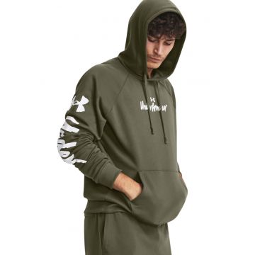 Hanorac cu maneci raglan - pentru fitness Rival Fleece Graphic HD