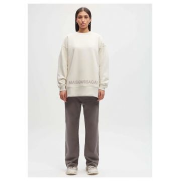 ORGANIC COTTON RELAXED SWEATSHIRT OFF WHITE XS / Off white