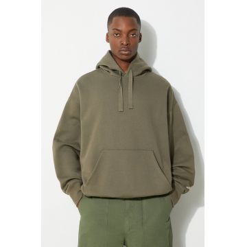 Vans bluza Premium Standards Surplus Po Hoodie LX barbati, culoarea verde, cu glugă, neted, VN000GVQCHZ1