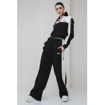 Bluza crop de trening cu fermoar