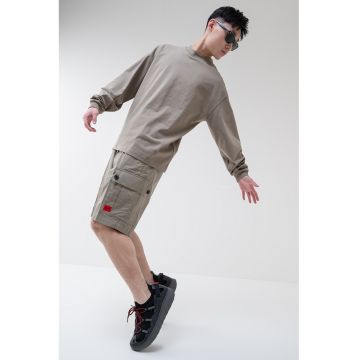 Bluza de trening cu decolteu la baza gatului