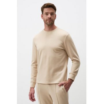 Bluza de trening cu decolteu la baza gatului