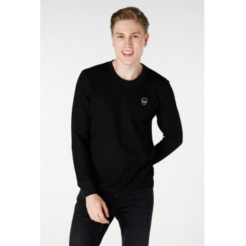 Bluza de trening cu decolteu la baza gatului