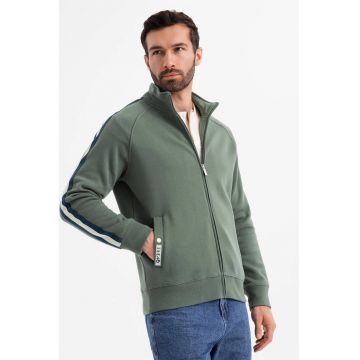 Bluza de trening cu fermoar si buzunare laterale