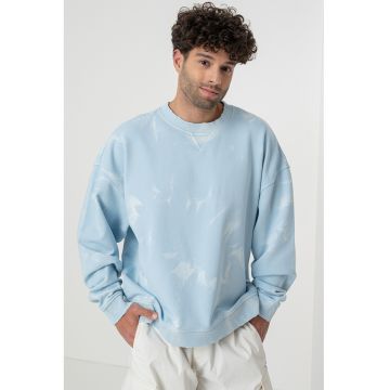Bluza de trening cu maneci cazute si decolteu la baza gatului Nustroyos
