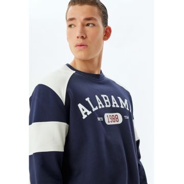 Bluza de trening din bumbac cu model text