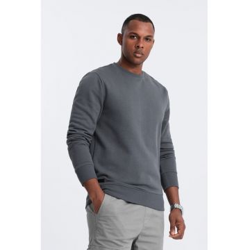 Bluza de trening din bumbac cu model uni
