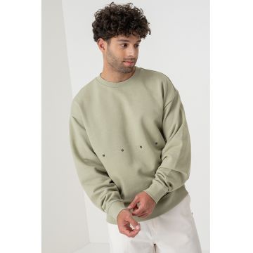 Bluza de trening lejera cu imprimeu pe partea din spate