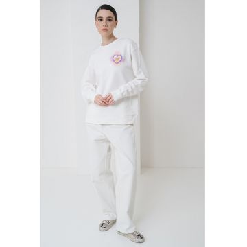 Bluza lejera de trening cu maneci cazute