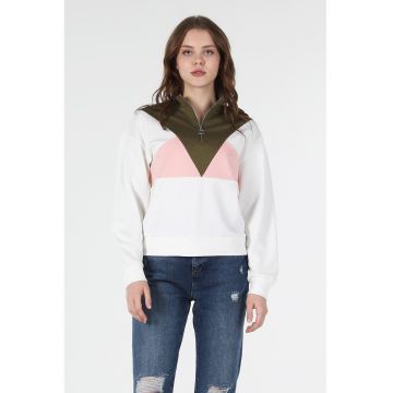 Bluza sport cu accente colorblock