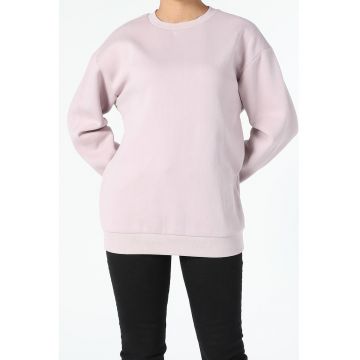 Bluza sport cu decolteu la baza gatului si maneci cazute
