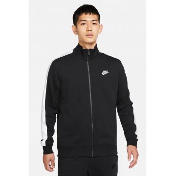 Bluza sport cu fermoar si captuseala de fleece Club