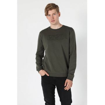 Bluza sport cu text brodat