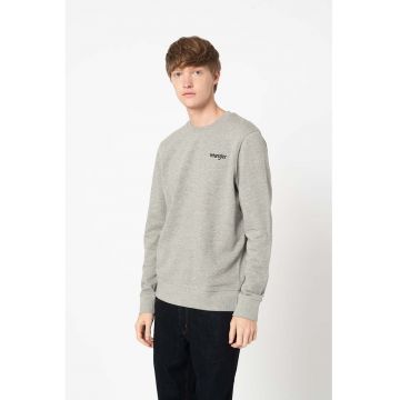 Bluza sport de bumbac organic Positive Vibes - Gri melange -
