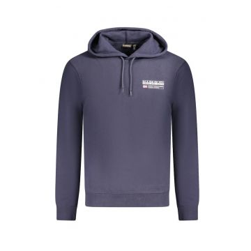 Hanorac barbati - cu mini imprimeu cu logo - Regular fit - Bleumarin