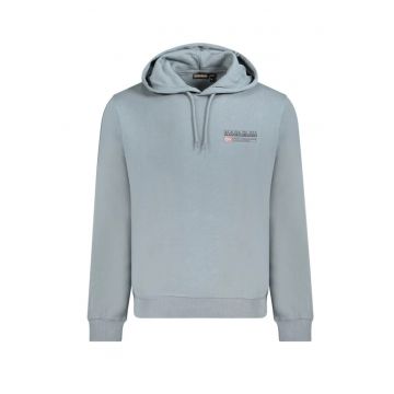 Hanorac barbati - cu mini imprimeu cu logo - Regular fit - Gri