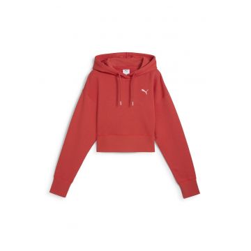 Hanorac crop cu maneci cazute