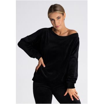 Hanorac dama -  M968 - negru - poliester - maneci lungi -