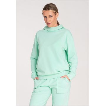 Hanorac dama  verde menta - bumbac