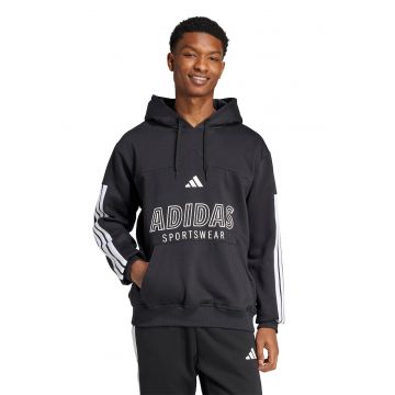 Hanorac din amestec de bumbac cu imprimeu logo