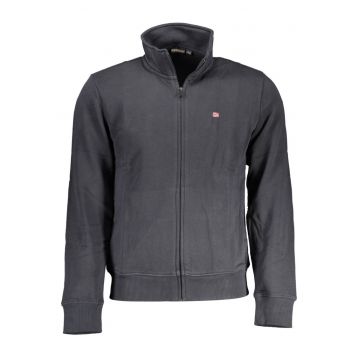 Hanorac fara gluga si cu fermoar BALIS FZ SUM barbati - cu mini logo - Regulat fit - Negru