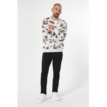 Swater / Bluza De Barbati Alb