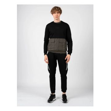 Bluza de trening cu decolteu la baza gatului -