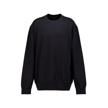 Bluza de trening cu decolteu la baza gatului si mansete elastice