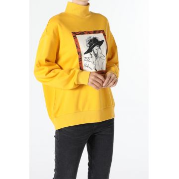 Bluza sport cu imprimeu grafic