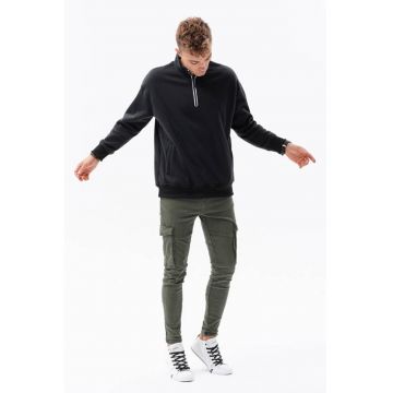 Bluza sport din amestec de bumbac cu maneci cazute1