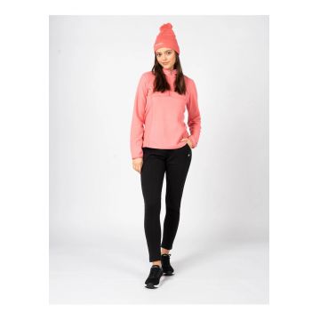 Bluzon din fleece cu fenta cu fermoar -