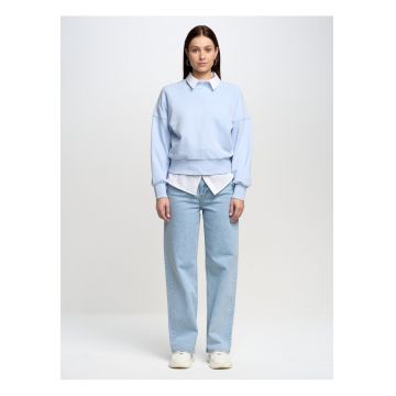 Bluzon Jean 400 cu maneci raglan