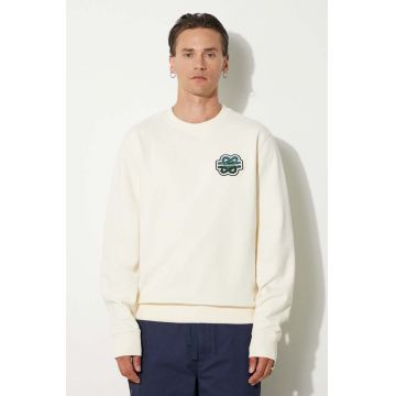 Filling Pieces hanorac de bumbac Gowtu barbati, culoarea bej, cu imprimeu, 74533929936