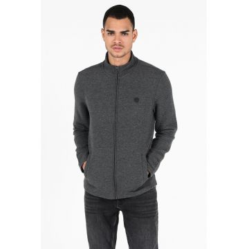 Hanorac barbati -  fara gluga - gri - slim fit