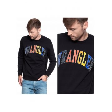 Hanorac Barbati -  W6B6Hy100 - Croi Normal - Fara Inchidere - 100% Bumbac - Maneci Lungi - M Intl - Negru
