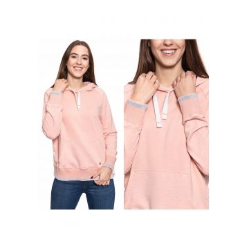 Hanorac -  Bella H Eyelets - Material: 100% Bumbac - Croi: Regular Fit - Inchidere: Fara - Numar De Buzunare: 1 - M Intl - Roz