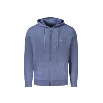 Hanorac cu fermoar barbati - cu mini logo brodat - Regular fit -