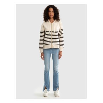 Hanorac cu fermoar in dungi SELINA ZIP 103