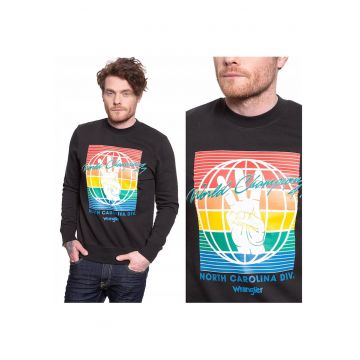Hanorac -  Globe Sweat - Croi Normal - Fara Inchidere - 100% Bumbac - Maneci Lungi - Xl Intl - Negru