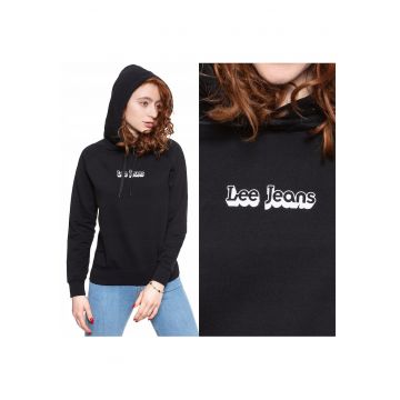 Hanorac -  Hoodie - Croi Normal - 100% Bumbac - 1 Buzunar - Fara Inchidere - 6XL - Negru - 1 Bucata