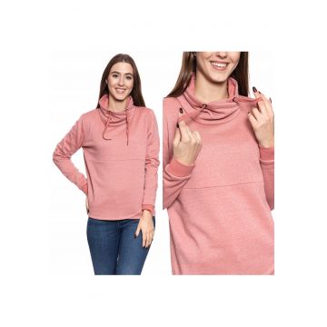 Hanorac Neintarit -  Bella W - Culoare: Roz - Compozitie Material: 100% Bumbac - Croi: Regular Fit - Inchidere: Fara - M Intl - Roz