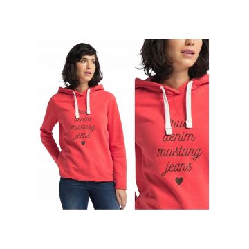 Hanorac Neintarit -  Hoodie Bella H - Croi Normal - Rosu - 80% Bumbac - 20% Poliester - 1 Buzunar - Xs Intl - Rosu