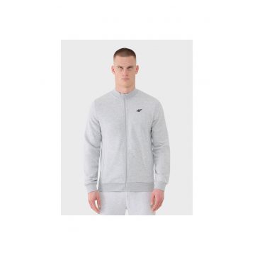 Hanorac sport barbati  baseball - confortabil - gri deschis - bumbac -