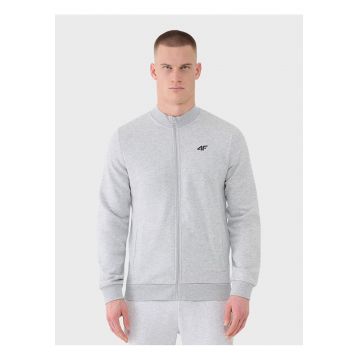 Hanorac sport barbati  baseball - confortabil - gri deschis - bumbac -